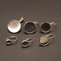 304 Stainless Steel Leverback Earring Findings,Flat Round,Tray Smooth Surface,True color,20mm,about 1.35g/pc,50 pcs/package,XFE00271vabol-611