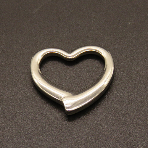 304 Stainless Steel Linking Rings,Heart,True color,24x24mm,Hole:19x12mm,about 4.7g/pc,50 pcs/package,XFFO00533aahi-611