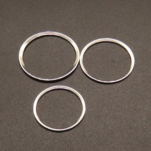 304 Stainless Steel Linking Rings,Ring,True color,25x1mm,Hole:22mm,about 0.6g/pc,100 pcs/package,XFFO00535vabkb-611