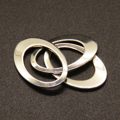 304 Stainless Steel Linking Rings,Oval,True color,18x12mm,Hole:13x8mm,about 0.45g/pc,100 pcs/package,XFFO00543vabho-611