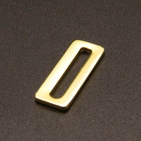 304 Stainless Steel Linking Rings,Rectangle,Vacuum plating Gold,20x8mm,Hole:16x3mm,about 1.2g/pc,100 pcs/package,XFFO00553vabmb-611