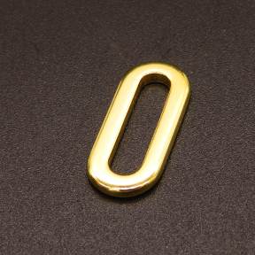 304 Stainless Steel Linking Rings,Oval,Vacuum plating Gold,20.5x8.5mm,Hole:15.5x4mm,about 1.3g/pc,100 pcs/package,XFFO00555vabnb-611