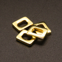 304 Stainless Steel Linking Rings,Rectangle,Vacuum plating Gold,9.5x8mm,Hole:5.5x3mm,about 0.7g/pc,50 pcs/package,XFFO00565vabmb-611