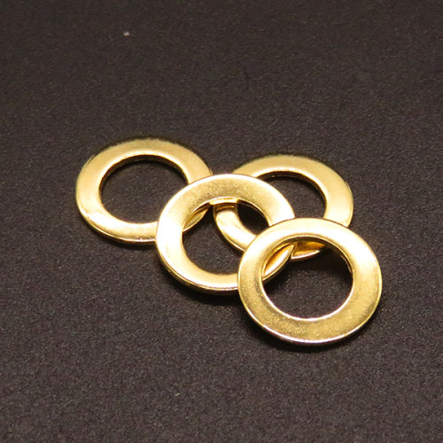 304 Stainless Steel Linking Rings,Ring,Vacuum plating Gold,11x1mm,Hole:7mm,about 0.35g/pc,100 pcs/package,XFFO00571vabjl-611