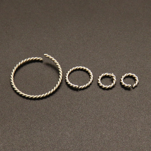 304 Stainless Steel Twisted Jump Rings,Open Jump Rings,True color,22x1.5mm,Hole:19mm,about 0.59g/pc,100 pcs/package,XFJ00135vablb-611