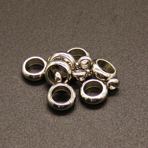 304 Stainless Steel Hanger Links,Round,True color,3X6mm,Hole:1.5mm,about 0.2g/pc,100 pcs/package,XFPB00137vabjl-611