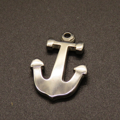304 Stainless Steel Pendants,Anchor,True color,26x18mm,Hole:1.5mm,about 3.63g/pc,50 pcs/package,XFPC02051aahj-611