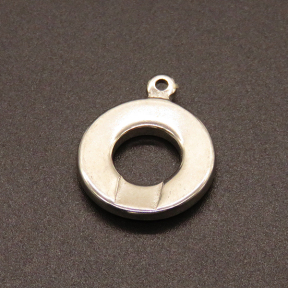 304 Stainless Steel Pendants,Donut,True color,20mm,Hole:1.5mm,about 5.7g/pc,50 pcs/package,XFPC02057aahj-611