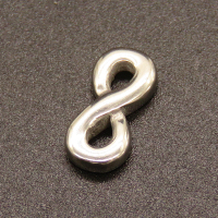 304 Stainless Steel Linking Rings,Infinity,True color,13x6mm,Hole:1.5mm,about 0.7g/pc,50 pcs/package,XFPC02059vabpb-611