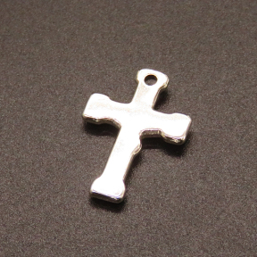 304 Stainless Steel Pendants,for Easter,Crucifix Cross,True color,20x14mm,Hole:1.5mm,about 1.37g/pc,50 pcs/package,XFPC02061vabpb-611