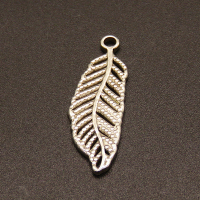 304 Stainless Steel Pendants,Leaves,True color,31x11mm,Hole:2mm,about 2g/pc,50 pcs/package,XFPC02087aaho-611