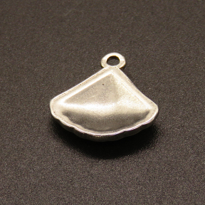 304 Stainless Steel Pendants,Shell,True color,14x17mm,Hole:1.5mm,about 2.2g/pc,50 pcs/package,XFPC02089vabob-611