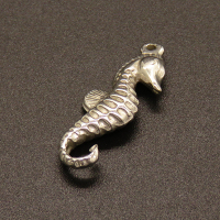 304 Stainless Steel Pendants,Hippocampus,True color,26x11mm,Hole:1mm,about 3.5g/pc,50 pcs/package,XFPC02097aaho-611