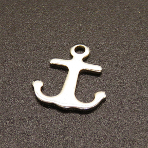304 Stainless Steel Pendants,Anchor,True color,12x11mm,Hole:1.2mm,about 0.2g/pc,100 pcs/package,XFPC02129vabhi-611