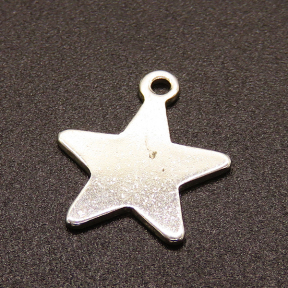 304 Stainless Steel Pendants,Star,True color,17mm,Hole:1.2mm,about 0.8g/pc,100 pcs/package,XFPC02147vabhi-611