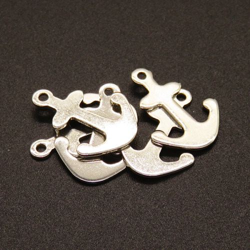 304 Stainless Steel Pendants,Anchor,True color,19x14mm,Hole:1mm,about 0.6g/pc,100 pcs/package,XFPC02169vabib-611