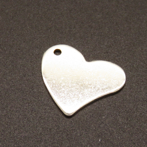 304 Stainless Steel Pendants,Heart,True color,17x19mm,Hole:1.5mm,about 1.2g/pc,100 pcs/package,XFPC02177vabib-611