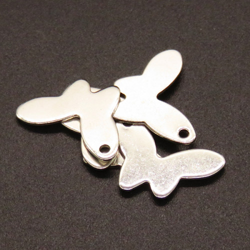 304 Stainless Steel Pendants,Butterfly,True color,20x14mm,Hole:1.5mm,about 0.8g/pc,100 pcs/package,XFPC02181vabhl-611