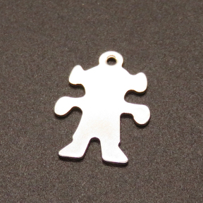 304 Stainless Steel Pendants,Girl,True color,20x14mm,Hole:1.2mm,about 0.7g/pc,100 pcs/package,XFPC02183vabib-611