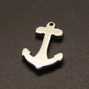 304 Stainless Steel Pendants,Anchor,True color,26x18mm,Hole:1.5mm,about 3.3g/pc,50 pcs/package,XFPC02221aahi-611