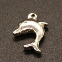 304 Stainless Steel Pendants,Dolphin,True color,13x11mm,Hole:1mm,about 1.7g/pc,50 pcs/package,XFPC02225aahi-611