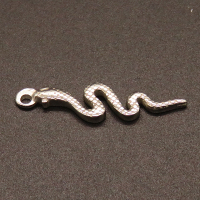 304 Stainless Steel Pendants,Snake,True color,31x8mm,Hole:1.5mm,about 1.3g/pc,50 pcs/package,XFPC02227aaho-611