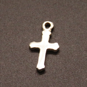 304 Stainless Steel Pendants,for Easter,Crucifix Cross,True color,20x10mm,Hole:1.5mm,about 0.9g/pc,50 pcs/package,XFPC02231aaha-611