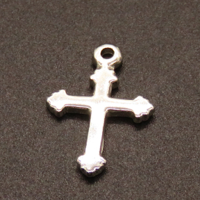 304 Stainless Steel Pendants,for Easter,Crucifix Cross,True color,20x14mm,Hole:1.5mm,about 0.9g/pc,50 pcs/package,XFPC02233aaha-611