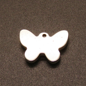 304 Stainless Steel Pendants,Butterfly,True color,13x17mm,Hole:1mm,about 2.7g/pc,50 pcs/package,XFPC02237aahi-611