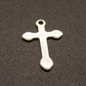 304 Stainless Steel Pendants,Cross,True color,18x12mm,Hole:1mm,about 0.4g/pc,100 pcs/package,XFPC02283vabhl-611