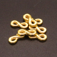 304 Stainless Steel Linking Rings,Infinity,Vacuum plating Gold,13x6mm,Hole:1.5mm,about 0.7g/pc,50 pcs/package,XFPC02373aahi-611