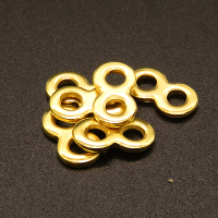 304 Stainless Steel Linking Rings,Infinity,Vacuum plating Gold,11x6mm,Hole:2.5mm,about 0.2g/pc,100 pcs/package,XFPC02377vabmb-611