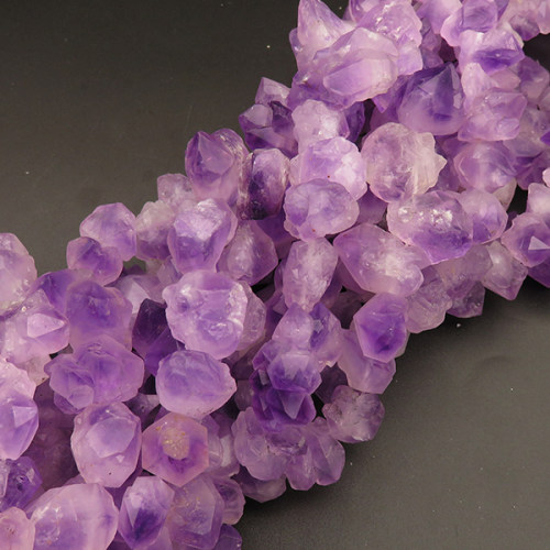 Natural Amethyst,Irregular,Purple,18x20x14mm,Hole:1.5mm,about 41pcs/strand,about 99.4g/strand,1 strand/package,15"(38cm),XBGB04380vhov-L001