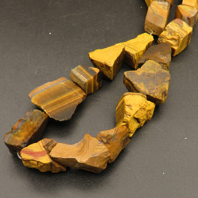Natural Gold Tiger Eye,Irregular,Gold and Brown,11x11x16mm,Hole:1.5mm,about 25pcs/strand,about 82.2g/strand,1 strand/package,15"(38cm),XBGB04383vhmv-L001