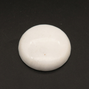 Natural Alabaster Cabochons,Flat Round,White,7.5x30mm,about 11.1g/pc,1 pc/package,XFCA00044baka-L001