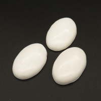 Natural Alabaster Cabochons,Oval,White,7.5x23x43mm,about 13.1g/pc,1 pc/package,XFCA00047bbov-L001