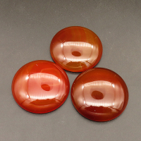 Natural Agate Cabochons,Semicircle,Red,9x40mm,about 22.3g/pc,1 pc/package,XFCA00050vbmb-L001