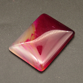 Natural Agate Cabochons,Suede Rectangular,Dyed,Rose Red,5x18x23.5mm,about 4.0g/pc,1 pc/package,XFCA00056vail-L001