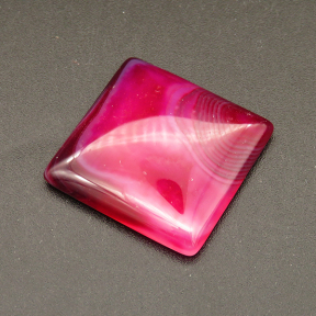 Natural Agate Cabochons,Suede Square,Dyed,Rose Red,4.5x21x21mm,about 4.3g/pc,1 pc/package,XFCA00058vail-L001