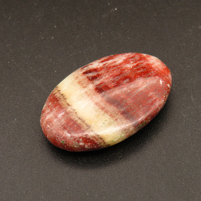 Made in China Natural Rhodochrosite Cabochons,Oval,Red,7x21x31mm,about 6.4g/pc,1 pc/package,XFCA00065ablb-L001