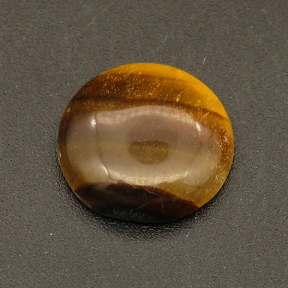 Natural Gold Tiger Eye Cabochons,Suede Round,Gold and Brown,4x14mm,about 1.1g/pc,1 pc/package,XFCA00077aahm-L001