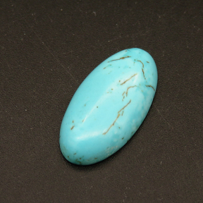 Natural Black Line Turquoise Cabochons,Suede Oval,Blue,4.5x11.5x23mm,about 2.3g/pc,1 pc/package,XFCA00079aahm-L001