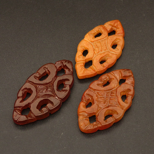 Natural Alabaster Filigree Joiners,Horse eye,Dyed,Random mixed color,4x19x34mm,about 3.0g/pc,1 pc/package,XFCA00103bbov-L001