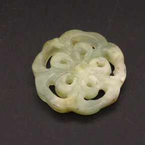 Natural Alabaster Filigree Joiners,Flower,Dyed,Green,4x28mm,about 4.2g/pc,1 pc/package,XFCA00119bbov-L001