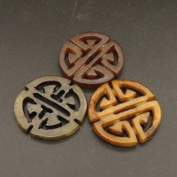 Natural Alabaster Filigree Joiners,Flat Round,Hollow,Dyed,Brown,3x28mm,about 3.1g/pc,1 pc/package,XFCA00135bbov-L001