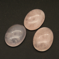 Natural Rose Quartz Cabochons,Suede Oval,Pink,6x13x17mm,about 1.9g/pc,1 pc/package,XFCA00155avja-L001