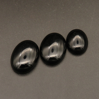 Natural Agate Cabochons,Suede Oval,Black,8x18x25mm,about 4.9g/pc,1 pc/package,XFCA00157avja-L001