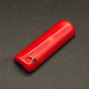 Natural Red Coral Cabochons,Semi-cylindrical,Red,10x11x31mm,about 3.7g/pc,1 pc/package,XFCA00159bhia-L001