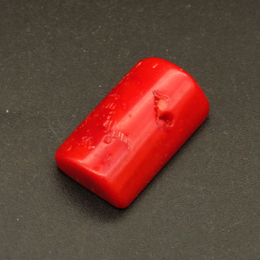 Natural Red Coral Cabochons,Semi-cylindrical,Red,7x14x22mm,about 4.7g/pc,1 pc/package,XFCA00161bhva-L001