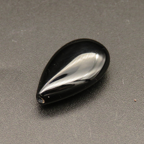 Natural Agate Pendants,Teardrop,Dyed,Black,6.5x7x20mm,Hole:1.5mm,about 2g/pc,1 pc/package,XFPC01125aahl-L001